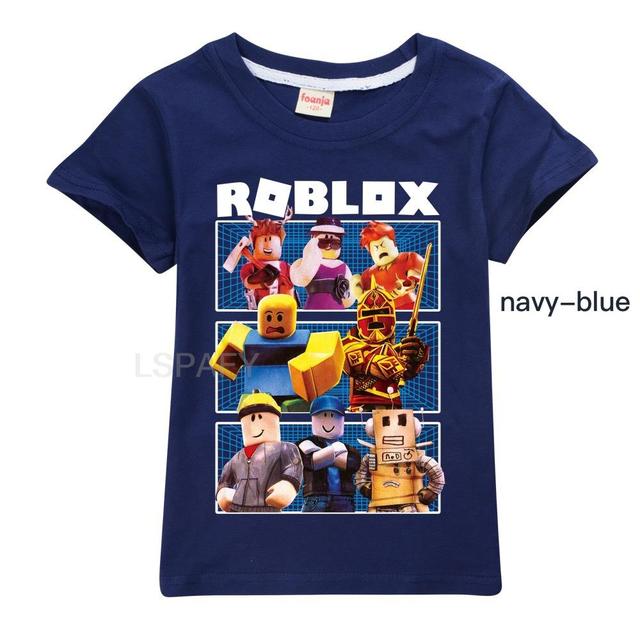 Summer Roblox Kids Clothes 3d Print Cartoon T Shirt Short Sleeve Tops Tees  Boys Girls Clothes 100%cotton T Shirts Children - Animation  Derivatives/peripheral Products - AliExpress